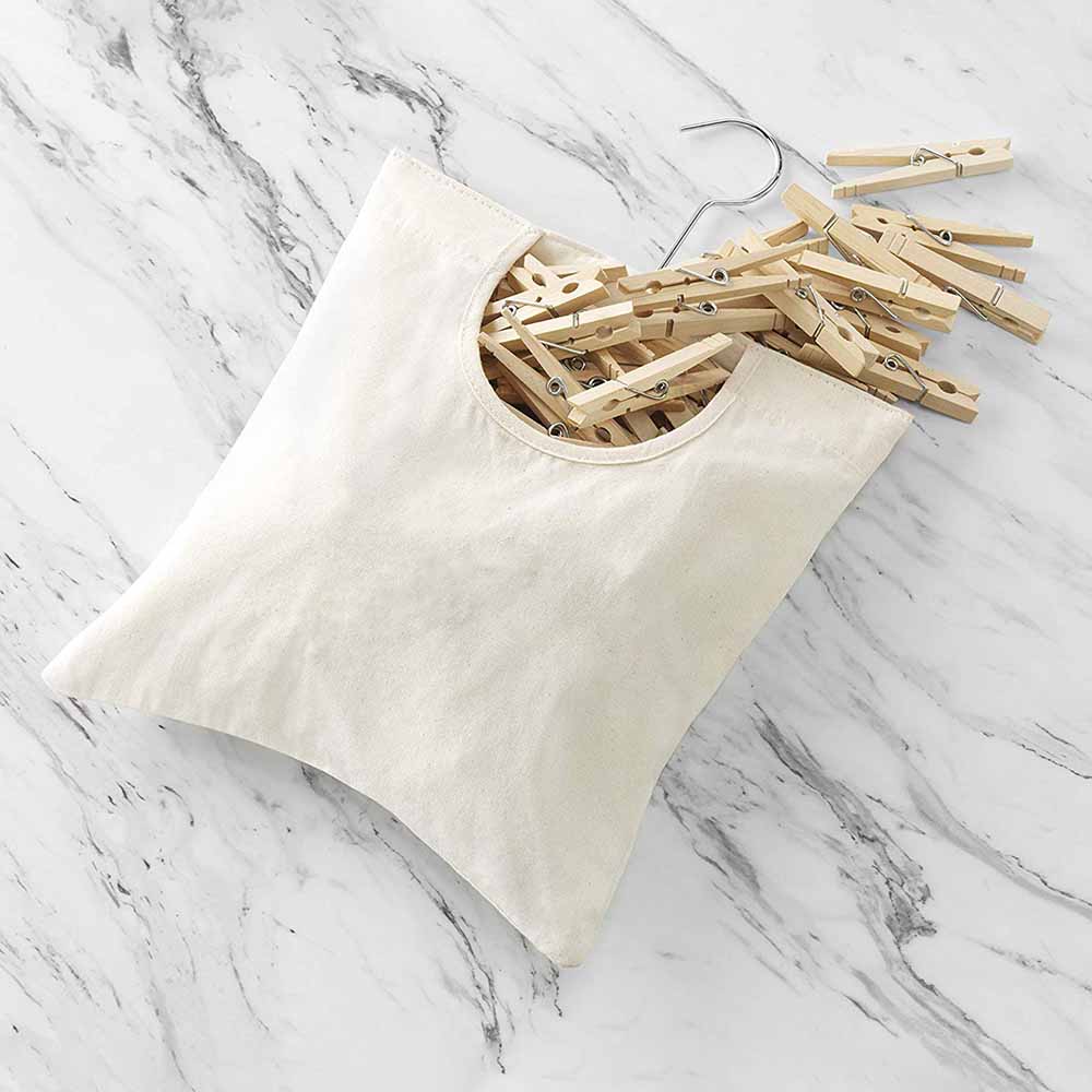 Bolsa de almacenamiento para ropa, organizador de alfiler para colgar ropa, lavable, para sujetar pinzas