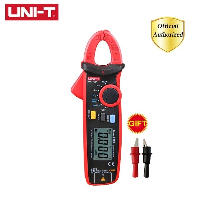 UNI-T UT210A UT210B UT210C UT210D UT210E True RMS Digital Clamp Meters AC/DC Capacitance Tester Non Contact Multimeter: UT210D