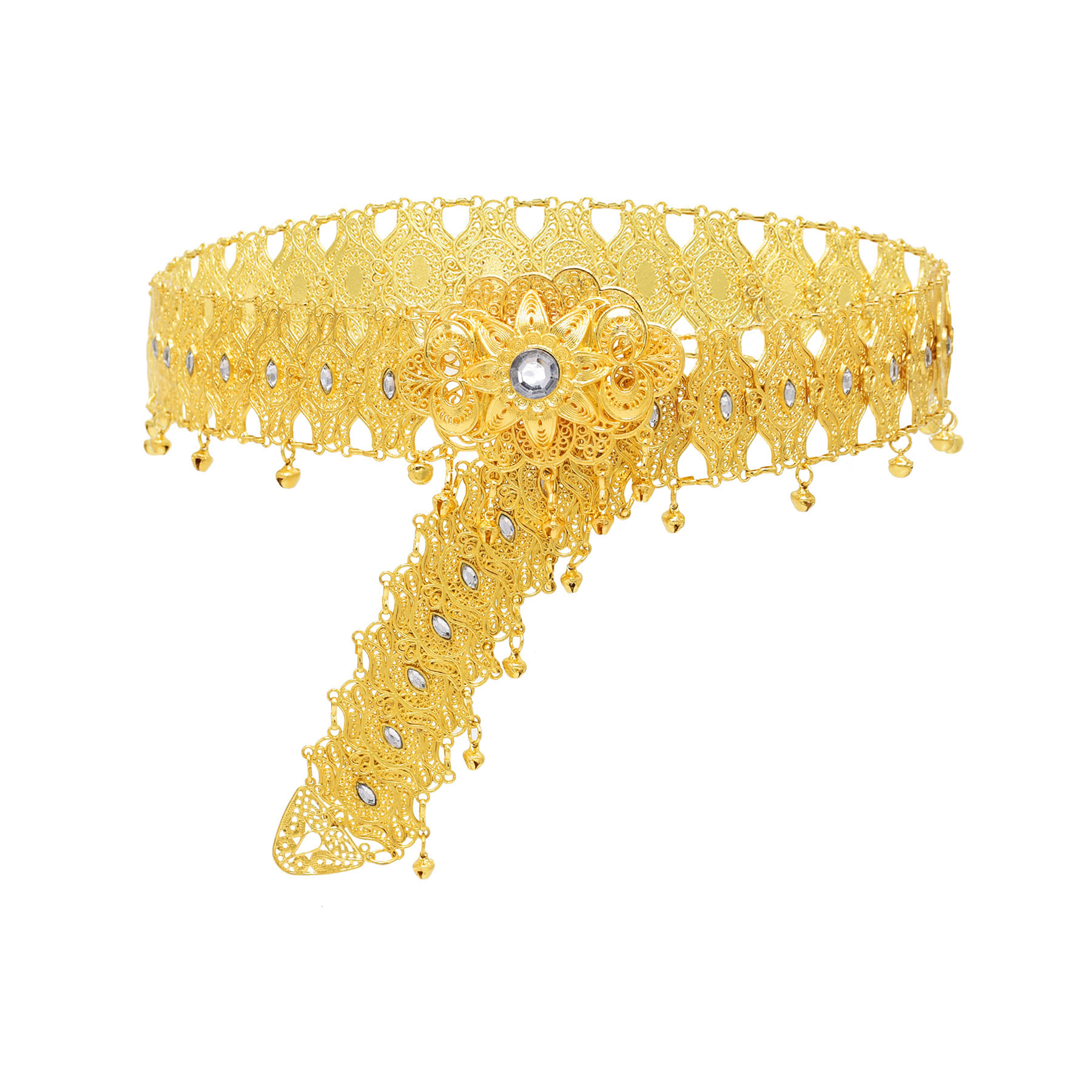 Mode Gouden Metalen Riem Thailand India Beach Party Taille Buikkettingen Etnische vrouwen Lichaam Sieraden Accessoires