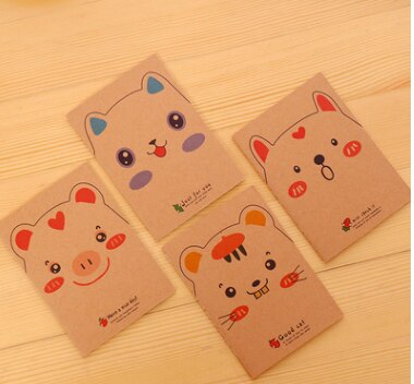 32 sidor kraftpapper retro 64k liten bok minifick anteckningsblock tom inner sida bil linje liten: H