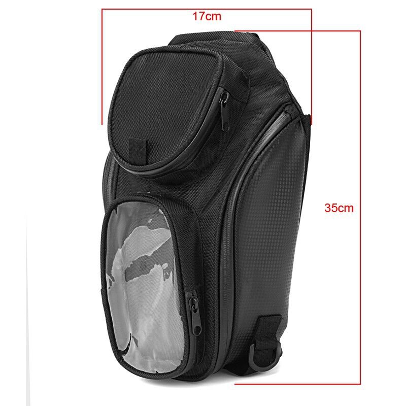 Bolsas magnéticas para tanque de motocicleta, bolsas para equipaje con gps y vista grande para Moto Widow, bolsas para cola de motocicleta para iPhone 6/ 6s Plus/7 Samsung S8