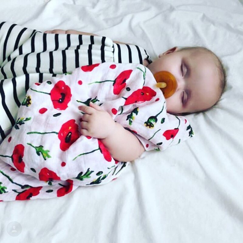 Rosa svane 100%  økologisk bomull rosa rød musselin babytepper sengetøy spedbarn swaddle håndkle for nyfødte swaddle teppe baby wrap
