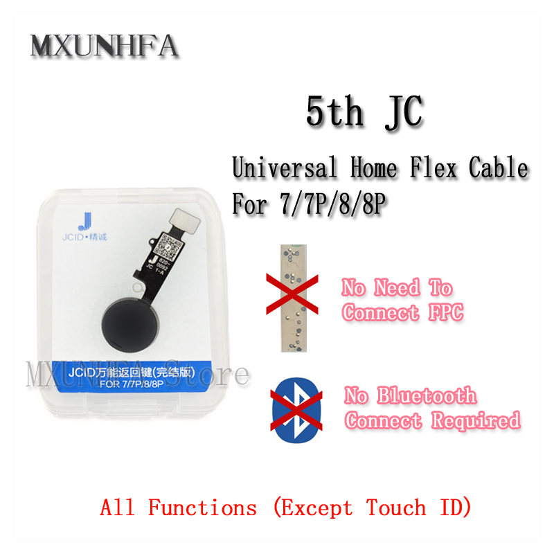 3rd YF Universal Home Button Flex Cable For iPhone 7 7plus 8 Plus return key only back function and screen shot no touch ID