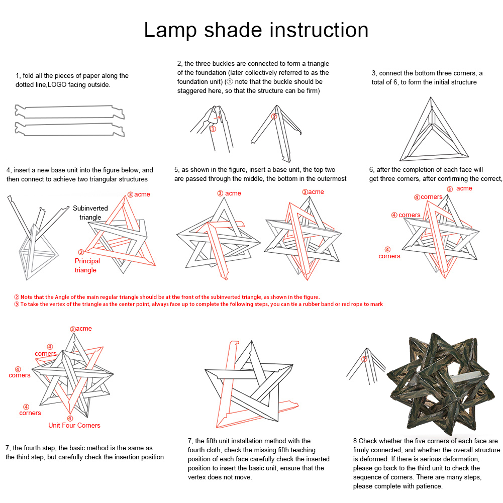 DIY Outdoor Ster Camping Licht Schaduw Waterdichte Sfeer Lamp Cover Slijtvaste Decoratieve Lantaarn Lampenkap (Geen lampen)