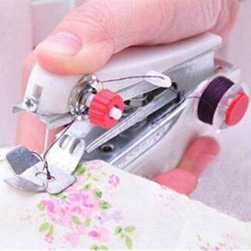 Mini máquina de coser para ropa, herramienta de costura fácil y práctica, equipo de costura de ropa de mano, utensilio para viaje y hogar