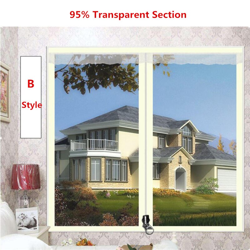 Air-conditioning Curtains Insulation Stickers Door Dustproof Insulation Film Partition Curtain