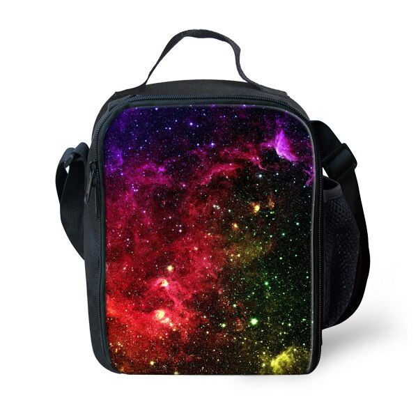 Manter quente galaxy almoço sacos para crianças saco de almoço isolado saco térmico caixa refrigerador crianças escola lancheira termica: D0351G