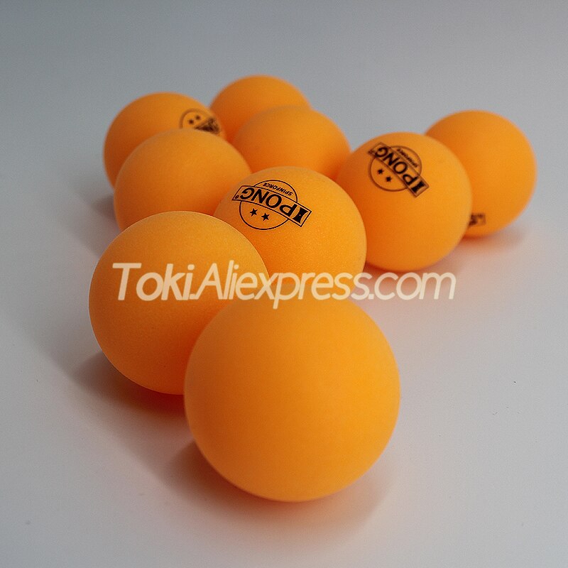 100 bälle IPONG 2-Sterne Tischtennis Bälle (ABS, Orange Farbe) ausbildung Gelb Ping Pong Bälle für Tischtennis Roboter