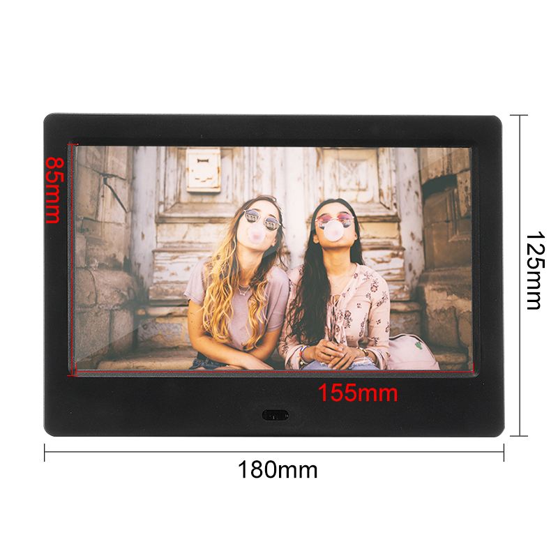 7 inch Screen LED HD 1024x600 Digital Photo Frame Electronic Album Picture Music Clock Full Function With Remote Control