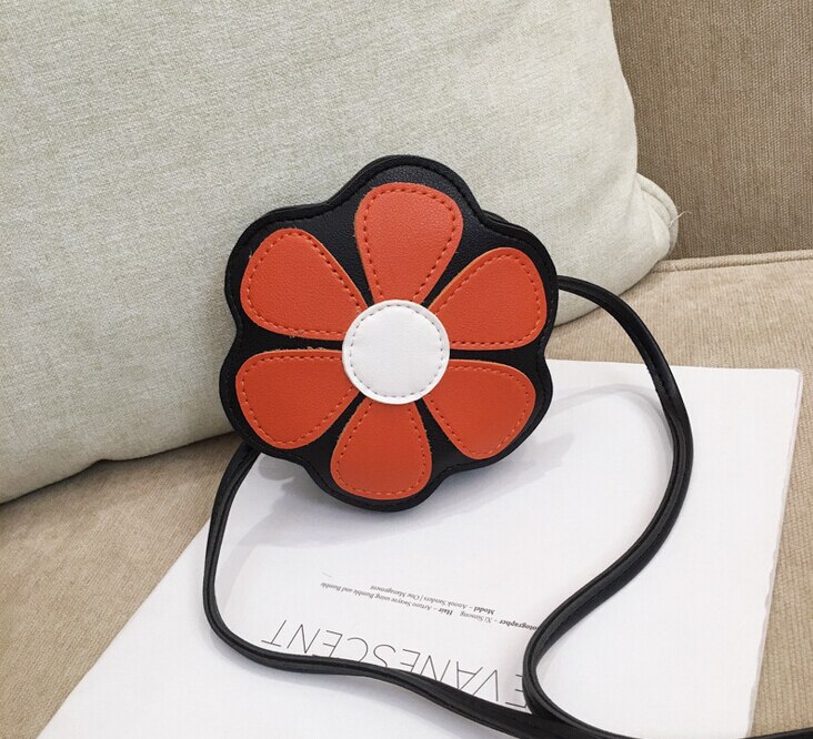 Summer Children Cute Handbags Flower Shaped Purses PU Leather Shoulder Crossbody Bag for Kids Toddler Girls: B