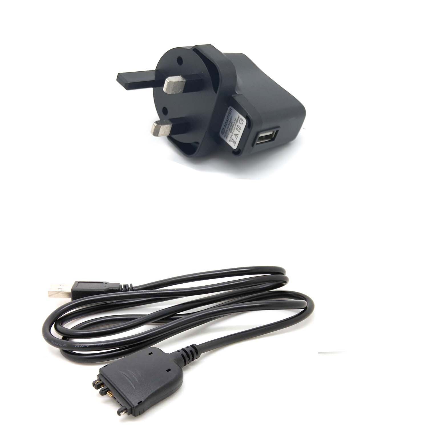 wall car charger USB DATA Cable for Palm Centro 685 690 Tungsten E2 e5 pda Palm Treo 650 680 700w 700p 700wx 750v 755p LifeDrive: UK wall charger