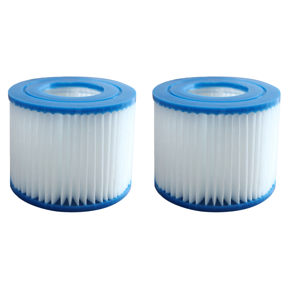 1-10PCS Replacement Swimming Pool Filter Fit for Bestway Flowclear Size VI Filter Cartridge Lay-Z-Spa - Miami Vegas Palm Springs: WHITE