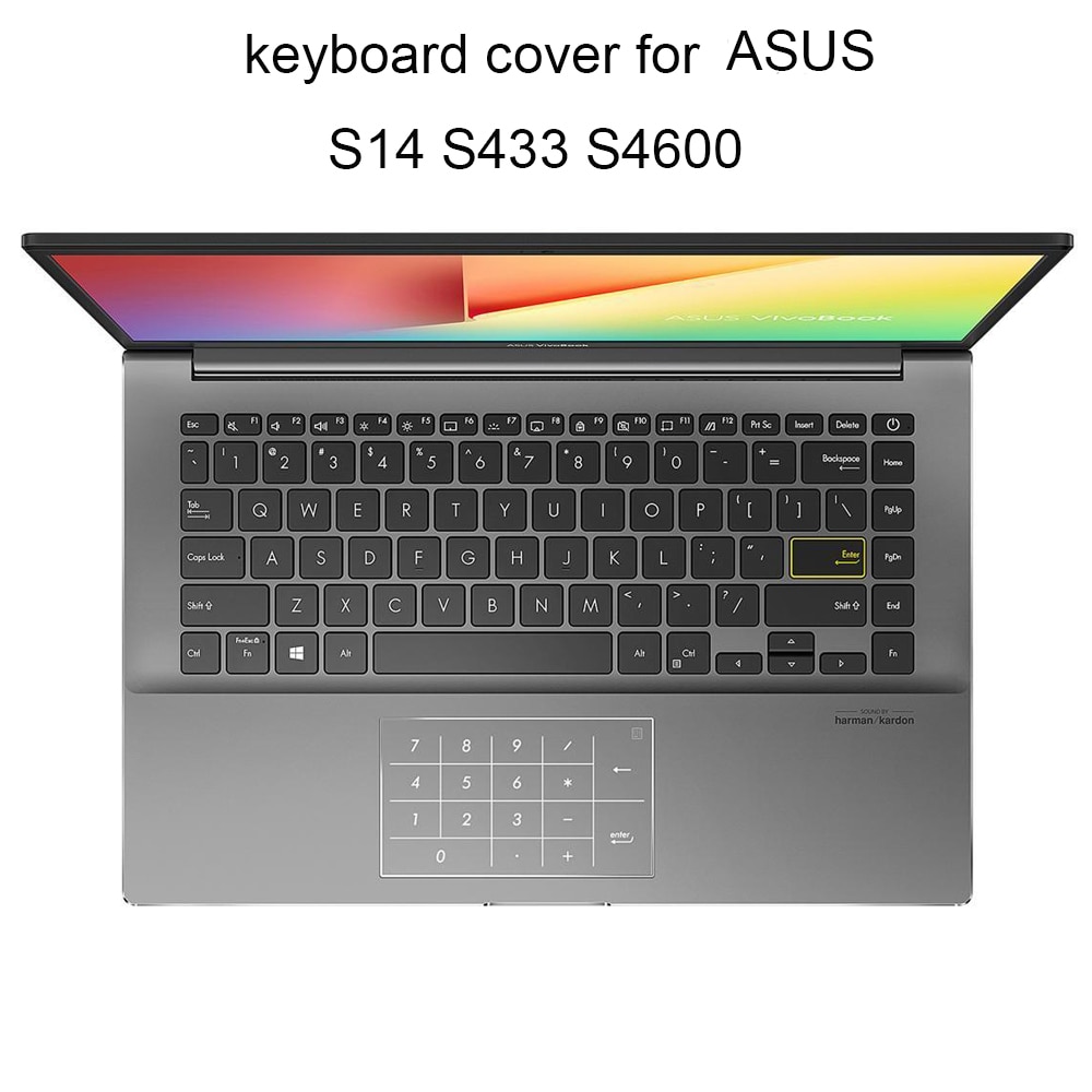 Keyboard Covers for ASUS Vivobook S14 S433 S4600 14 X413 F413 K413 TPU laptop keyboards dust cover soft silcone transparent