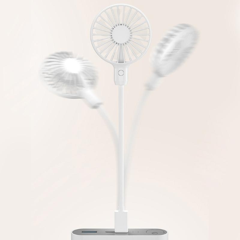Adjustable USB Desk Fan With Flexible Hose and On/Off Switch for Office Dorm Outdoor Camping 5V Power Compatible
