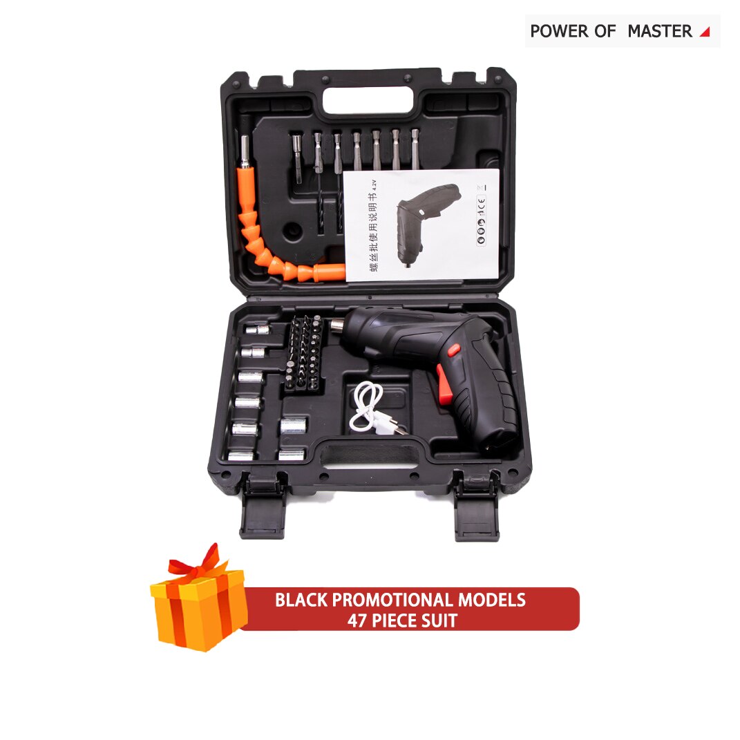 Wireless Electric Screwdriver Set Rechargeable Drill and Screwdriver Battery Twistable Handle LED For Woodworking Power Tools: Promotional models