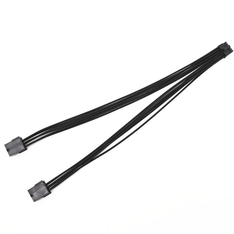 Angitu Nvidia RTX30 3070 3080 RTX3090 12Pin Power Cable Mini 12p to 2x8Pin GPU Adapter Cables -30cm: Black