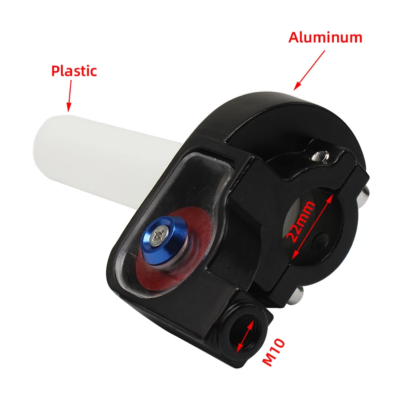22mm Aluminum Handle Throttle Grip Hand Grips 1/4 Quick Twist Gas throttle Settle With Throttle Cable For Dirt Pit Bike