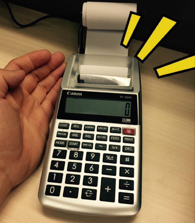 Calculadora de salida de papel, dispositivo de impresión financiera, bancaria, auténtica, rueda de tinta P1dhvg, calculadora de impresión monocromática
