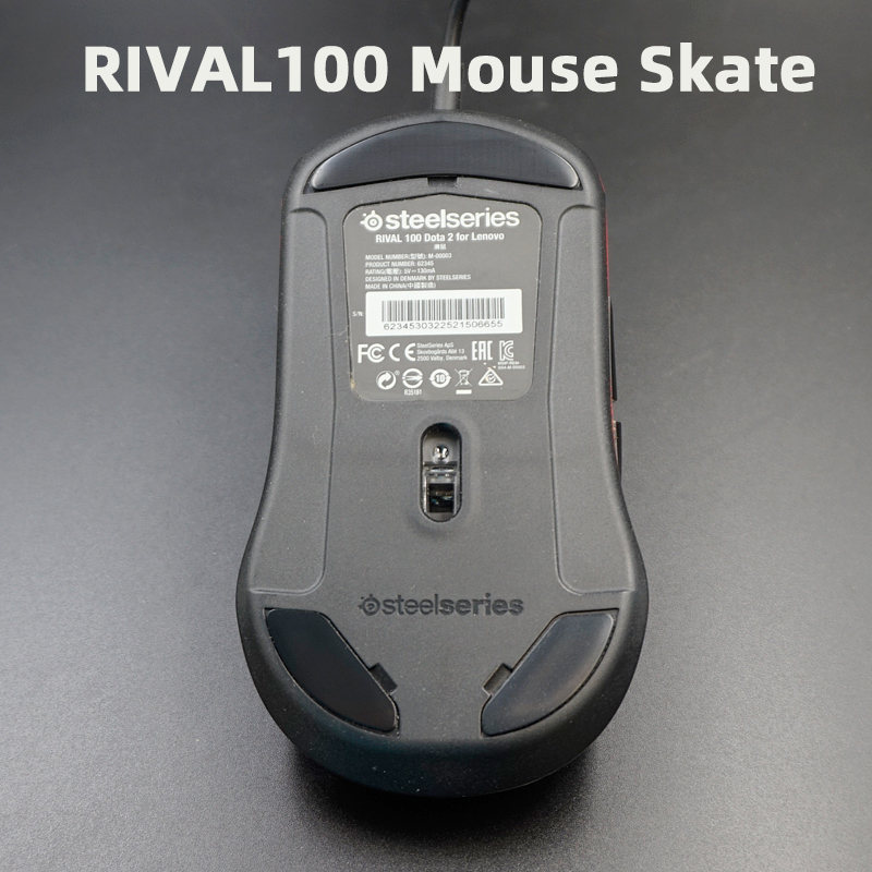 1 Stuks Teflon Mouse Skates Muis Voeten Voor Steelseries RIVAL100 110 RIVAL95 Originele Muis Vervanging Muis Glijdt 1.2 Mm Dikte