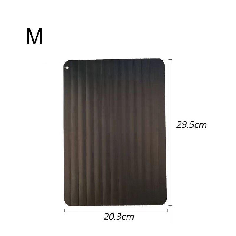2MM Defrosting Tray Frozen Meat Thawing Fresh Healthy Rapid Defrost Plate Food Gadgets Kitchen Tools: M
