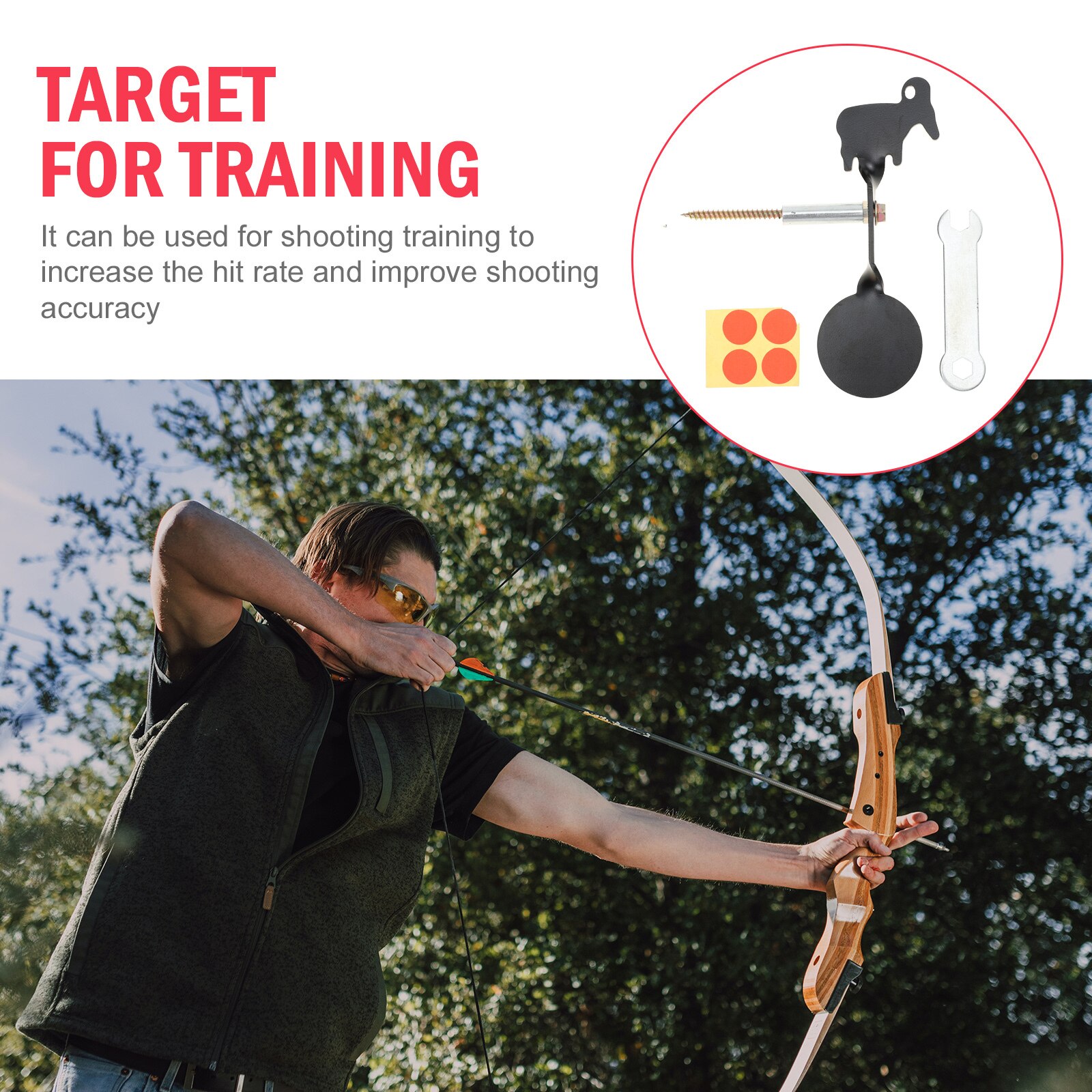 Portable Unique Metal Shooting Target Shooting Game Target Shooting Exercise Target