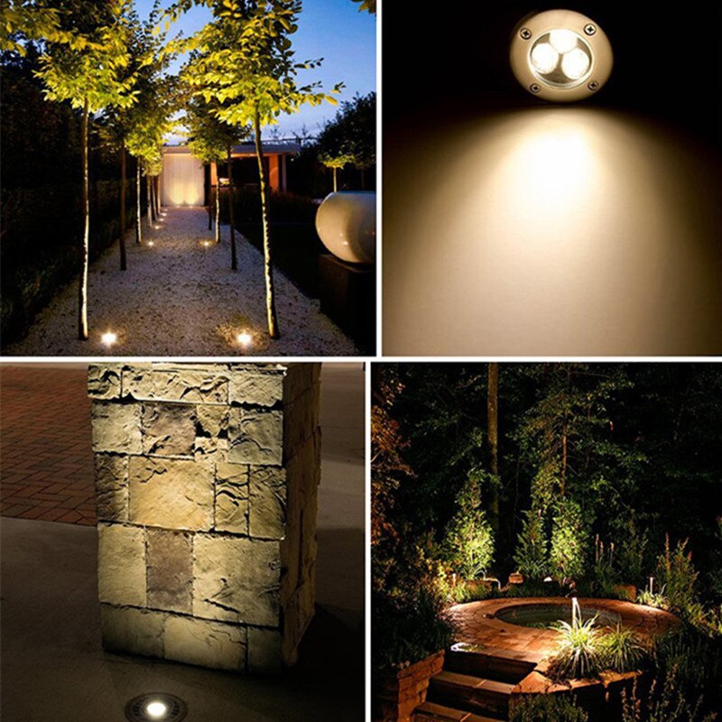 LED Waterproof Underground light 1w 1led Recessed Garden Lighting Floor light Square Outdoor Lamp LED Spot light