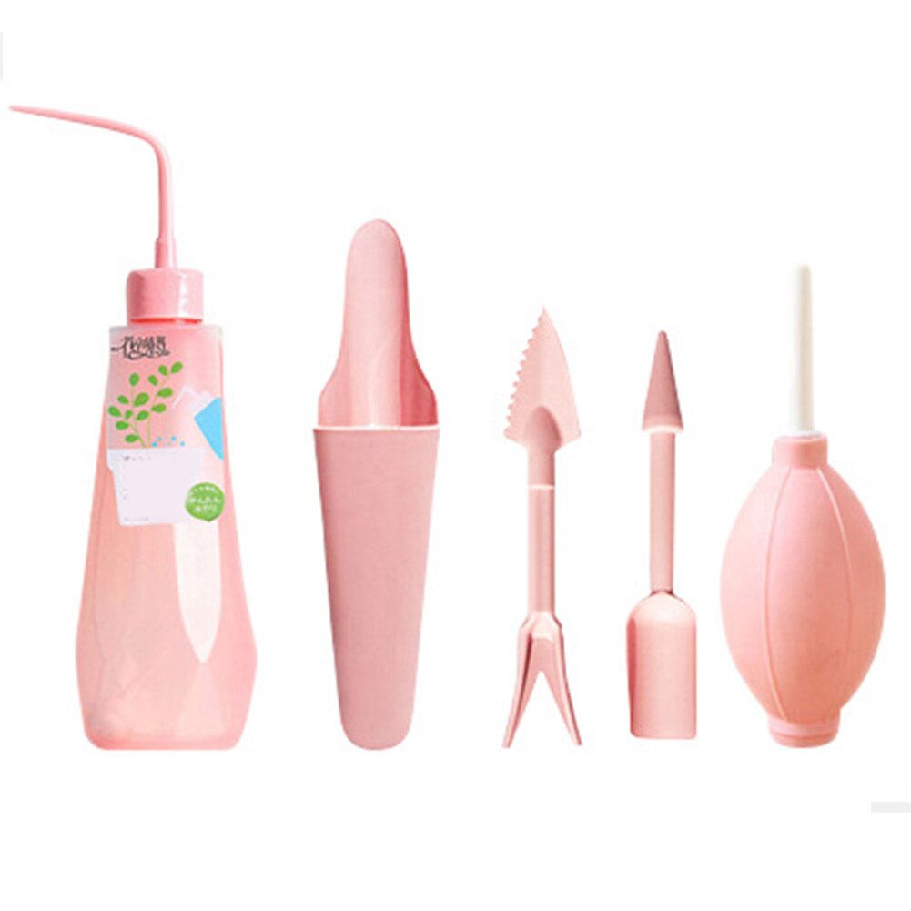 Good Healthy 5/7/10/14 Pcs Succulent Transplanting Garden Planting Hand Tools Set Garden Tools: Pink 5PCS