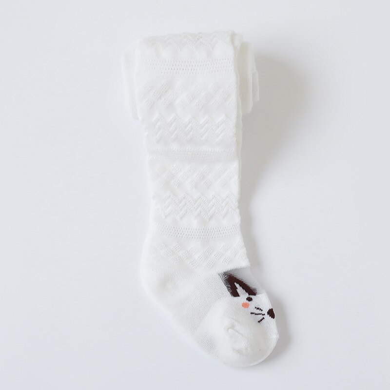 Estate Cartoon animali neonate collant morbido cotone bambini collant maglia traspirante calza per bambini sottile: color 4