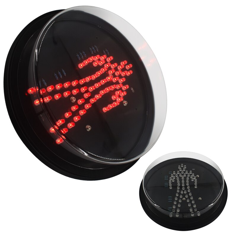 8 pulgadas rojo verde peatonal semáforo led núcleo para cruce de cebra: Red 85-265VAC