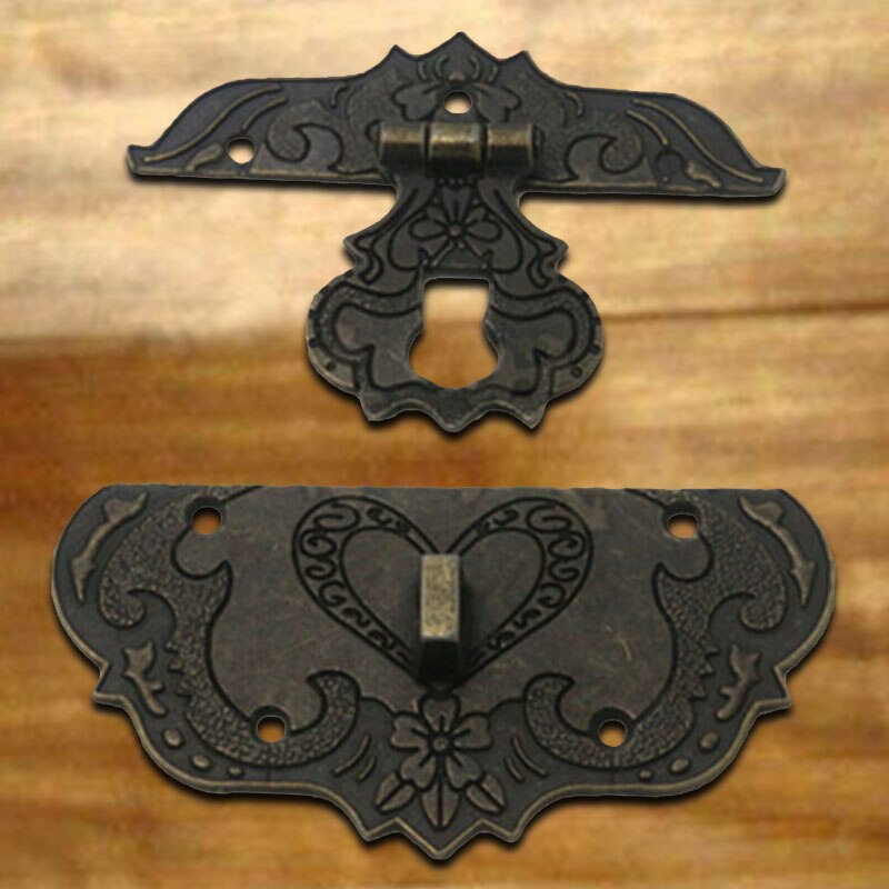 Latches For Boxes Uxcell 100mm Round Bronze Clasp Latch - Wooden Chest ...