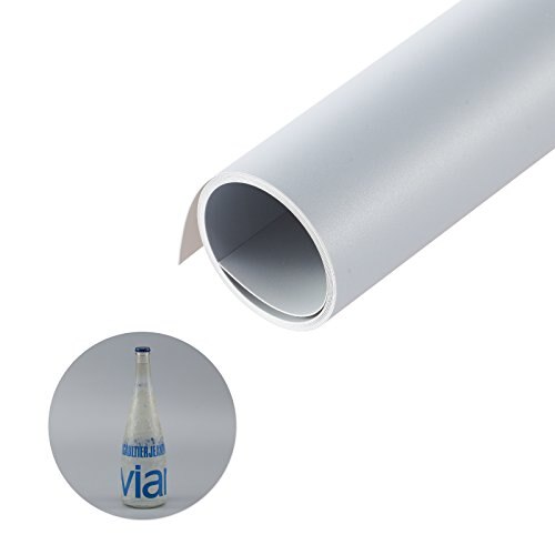 120*200cm Solid Color Matt Frosted PVC Background Plate Photography Backdrop Background Cloth Waterproof Anti-wrinkle: Gray