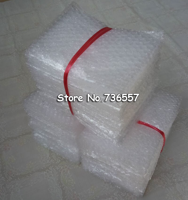 50 Stuks 100 Stuks 200 Stuks 100*150Mm Plastic Wrap Envelop Witte Bubble Verpakking Zakken Pe Bubble Bag schokbestendig Dubbele Film Bubble Bag