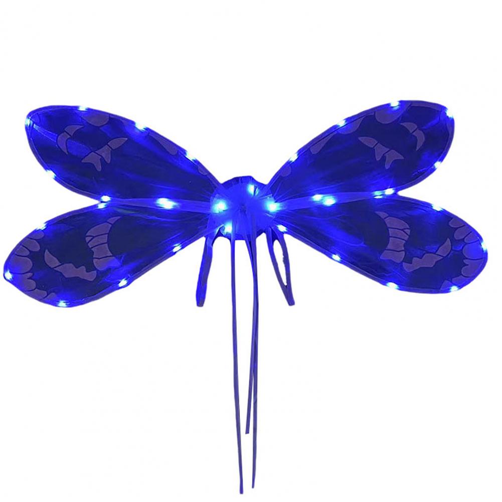 Costume d'Ailes de Libellule pour Femme, observateur, Brcorporelle, Dégradé, Dansant, Accessoires d'Habillage pour les Fêtes: Bleu