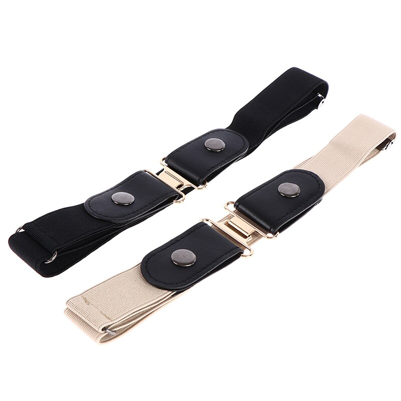 Women Buckle Stretch Belt Belt Invisible Elastic Waist Belt Unisex Jeans Pants