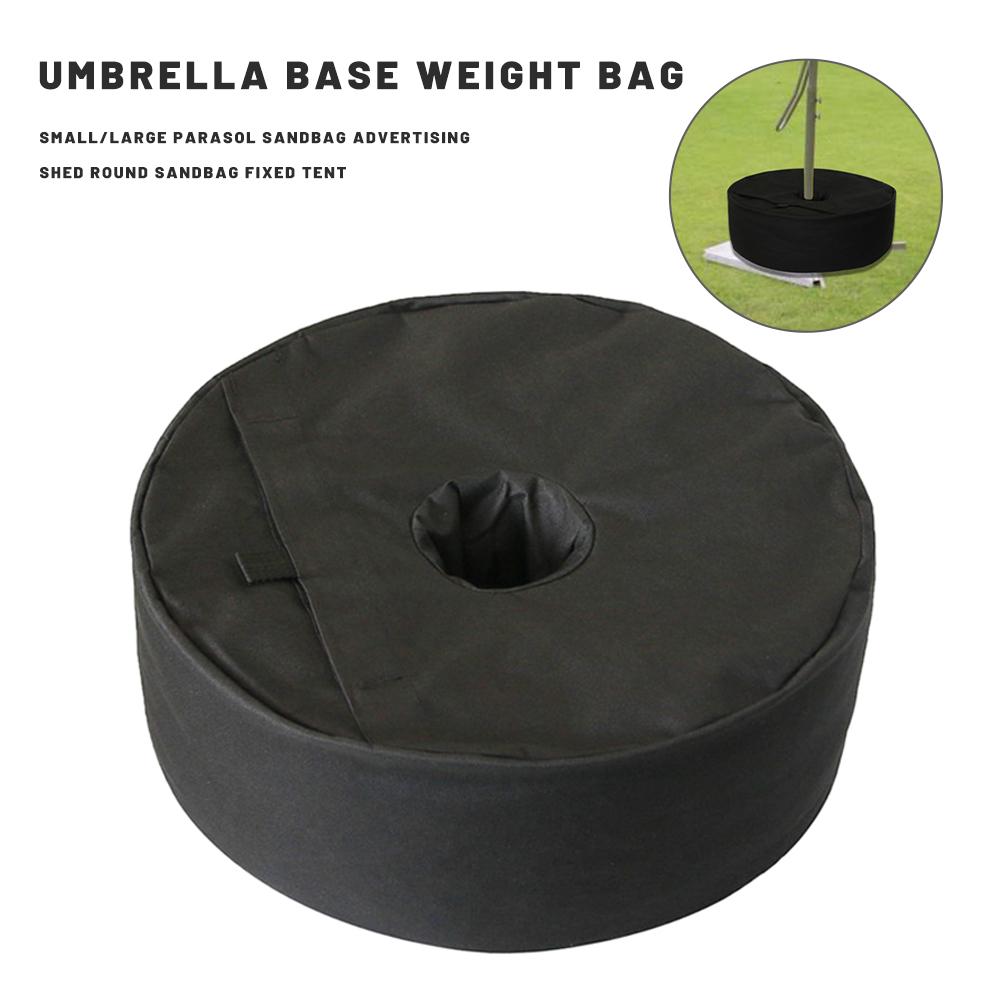 Bolsa de peso redonda para sombrilla de Patio, peso pesado para ARENA, soporte para cualquier paraguas de Patio para exteriores