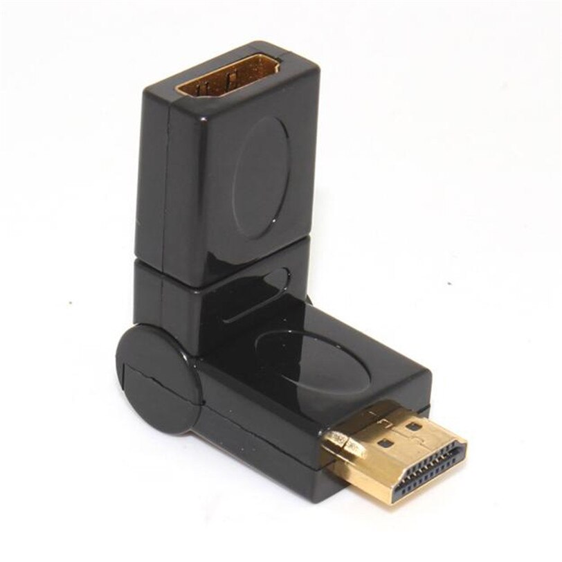 HDMI 1,4 Abgewinkelt Typ HDMI Männlich zu Weiblich 90 180 360 Grad Rotierenden Adapter Jul18 Professionelle Fabrik Preis