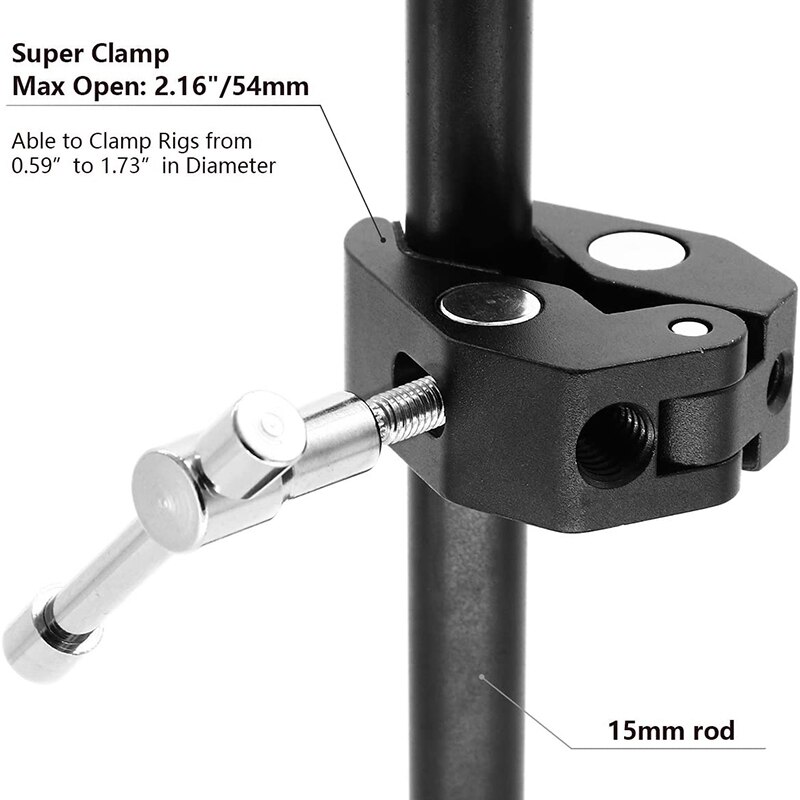 DSLR Ball Kopf Schuh Montieren Kamera Ball Clamp 1/4 zoll-20 Stativ Kopf Heißer Schuh Adapter und Kühlen super Clamp