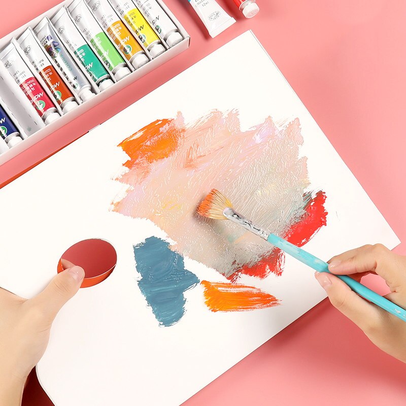 Paleta descartável de rasgar yun para pintura a óleo, não precisa lavar, ajuste a3/a4, papel/paleta/almofada/livro, aquarela/guache/acrílico/pintura a óleo