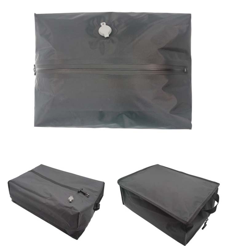 Opbergtas voor reiskleding Vacuümcompressiezak Herbruikbare waterdichte stofdichte persuitlaatcompressiezak Handtas: YELLOW