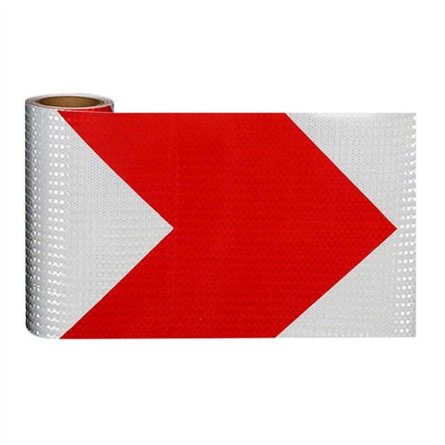 Parts Car Sticker Reflective Replacement Warning 5CM*300CM Adhesive Tape: White Red