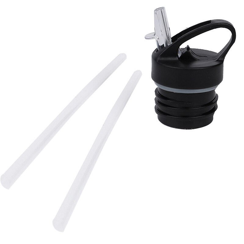 Water Rietjes Met Deksel Voor Hydro Kolf Stro Flip Deksels Cap 18 32 40 64 Oz Brede Mond Water fles Met Stro