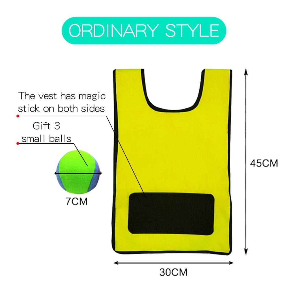 Ruizhi Children Throwing Game Vest Kindergarten Sticky Ball Vest Parent-Child Interaction Outdoor Game Sense Training RZ1003