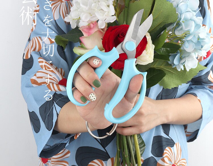 Xituo-kukkasakset ruostumattomasta teräksestä puutarhan oksasakset varret ja lehdet kukat ulkokäyttöön kukkakauppiaan leikkaustyökalut