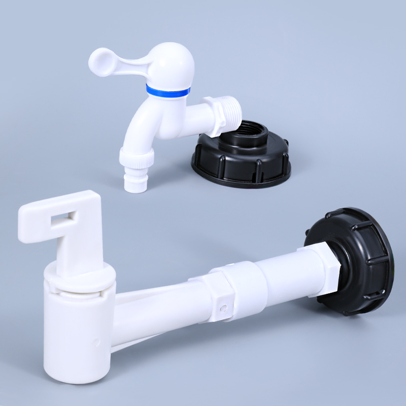 S60*6 to 1/2 &quot; 3/4 &quot; vattentank utlopp hink koppling förlängd trädgårdsslang koppling ibc vattentank adapter