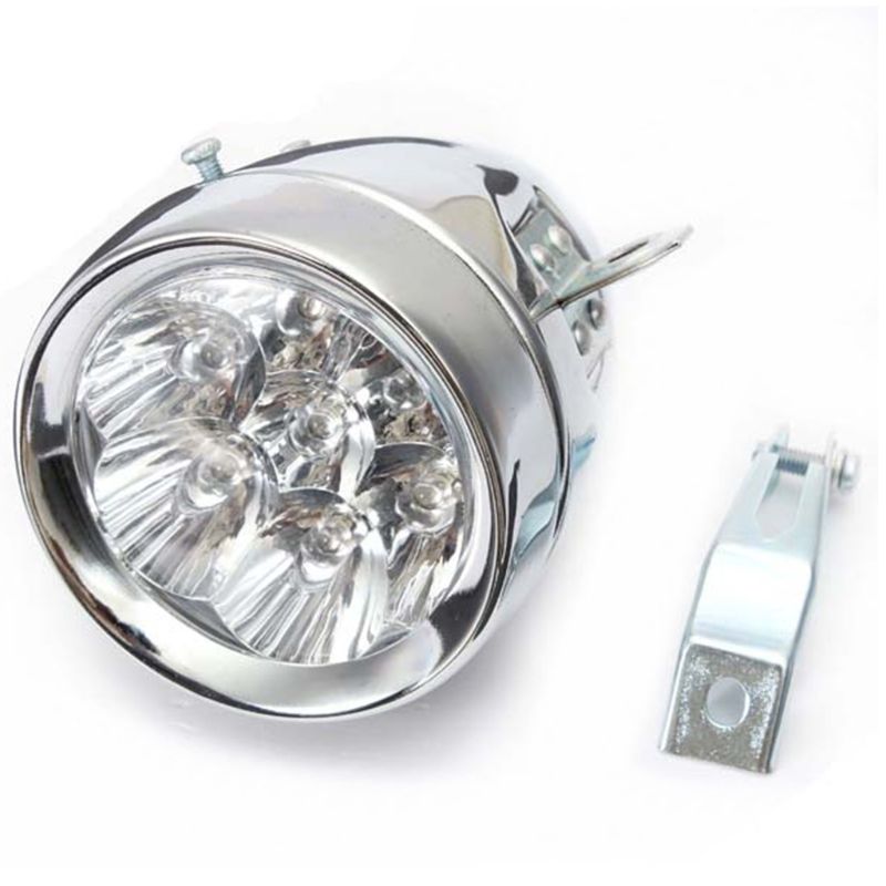 Luz delantera Retro para bicicleta, faro delantero para bicicleta, 7 LED Fixie,