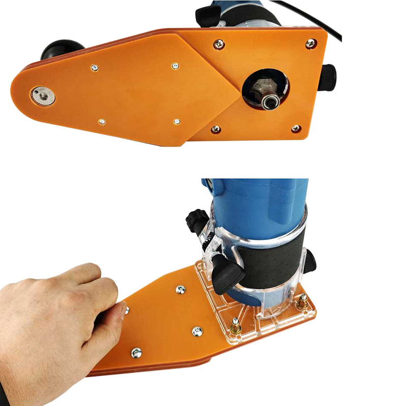 Trimmemaskin balansebrett vippebrett bunnplate sporing avfasing trebearbeiding elektrisk trefresing installasjonsbrett