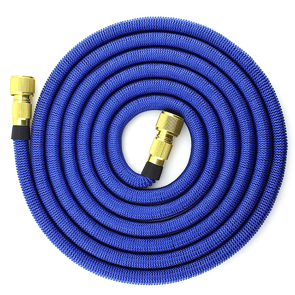 Multifunctional Outdoor Garden Watering Hose Expandable Hose High Pressure Car Wash Telescopic Hose Pipe: 75FT / Blue