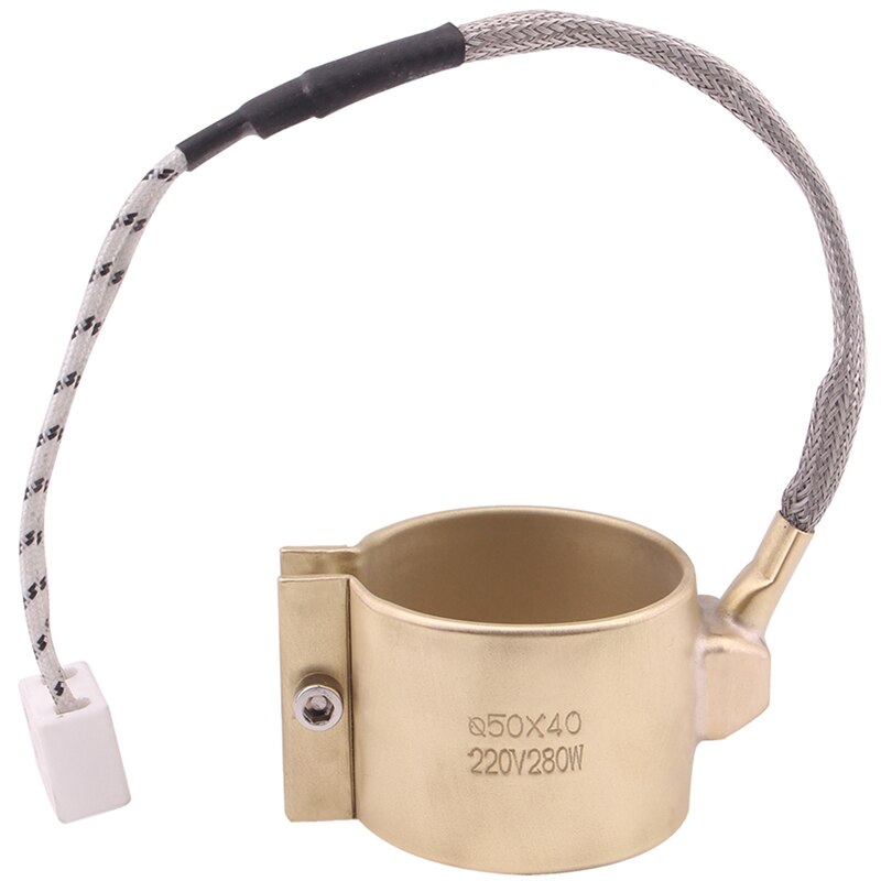 220V 280W 50x40mm boquilla de latón cinturón elementos de calefacción para máquina de moldeo por inyección