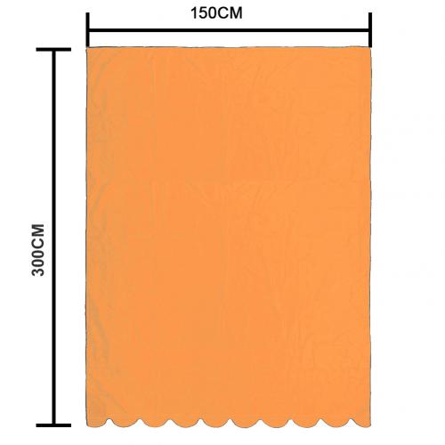 Ensfarvet udendørs baldakin hjem restaurant have terrasse pool vandtæt solafskærmning beskyttelsesdug: Orange 3 x 150cm