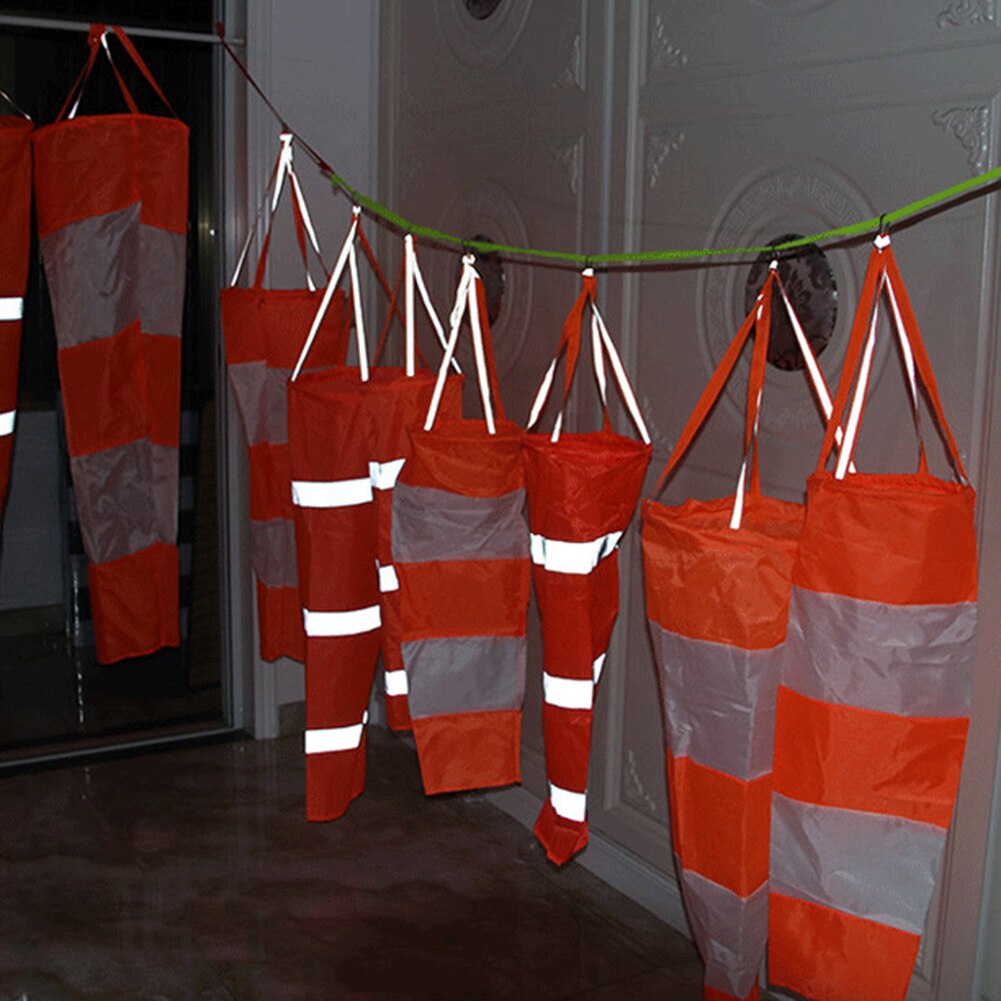 Garden Red And White Luminous Waterproof Wind Vane Wind Vane Windproof Fluorescent Reflective Windsock Weathervane